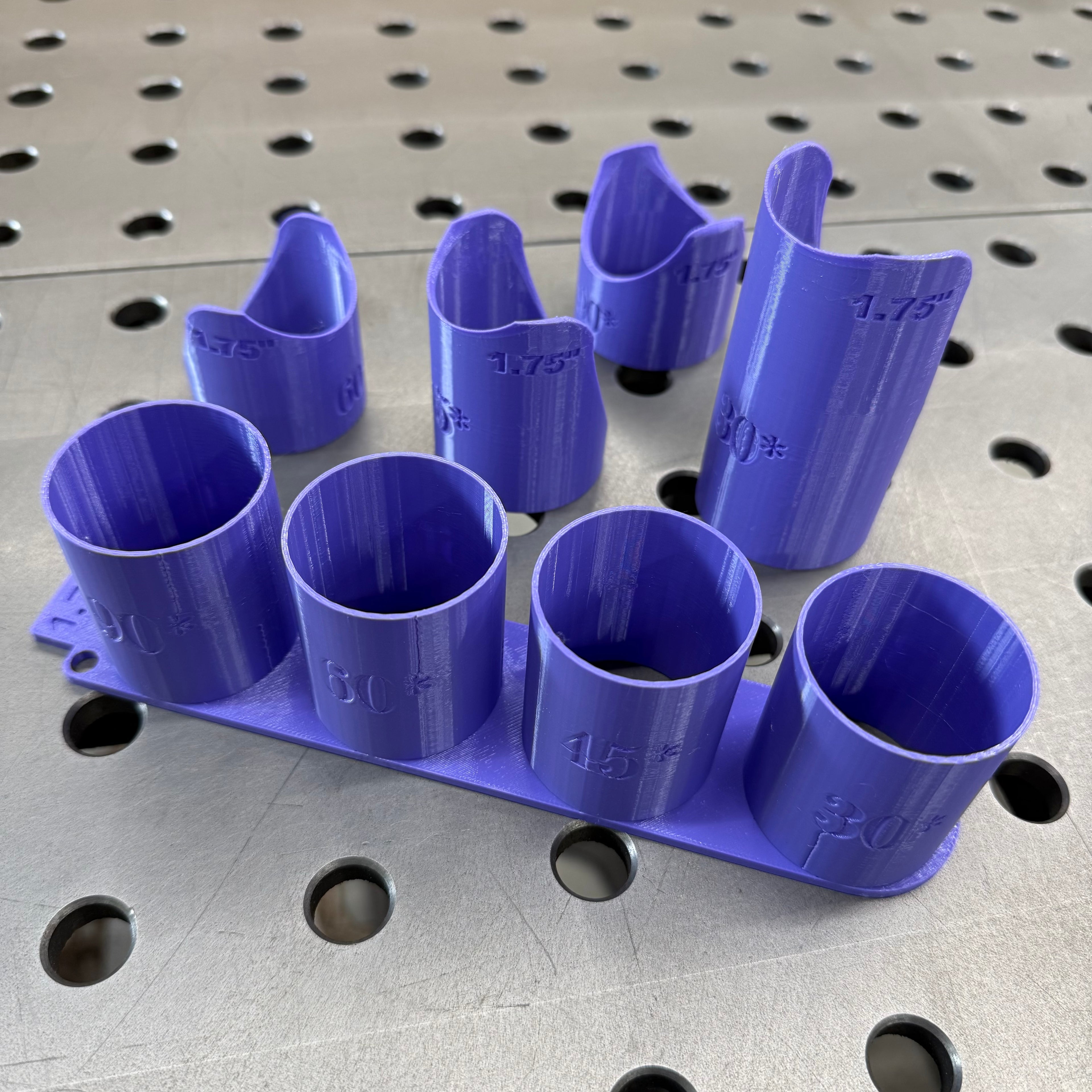 Single Size Tube Notching Templates