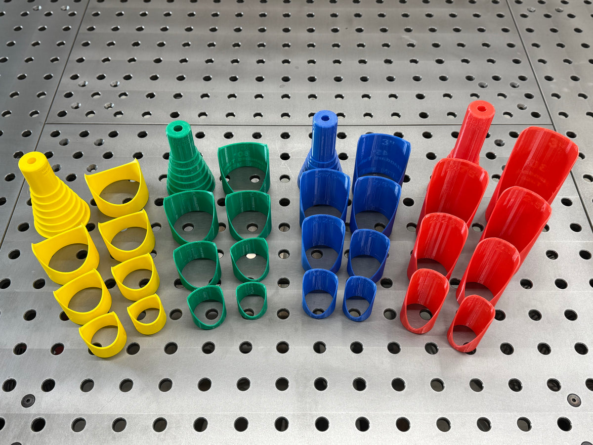 Complete 28-piece KMC tube notching template bundle 2