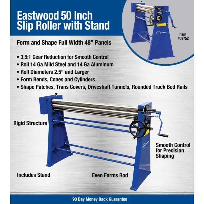 Eastwood Heavy Duty 50 Inch Slip Roller with Stand (FREE SHIPPING USA)