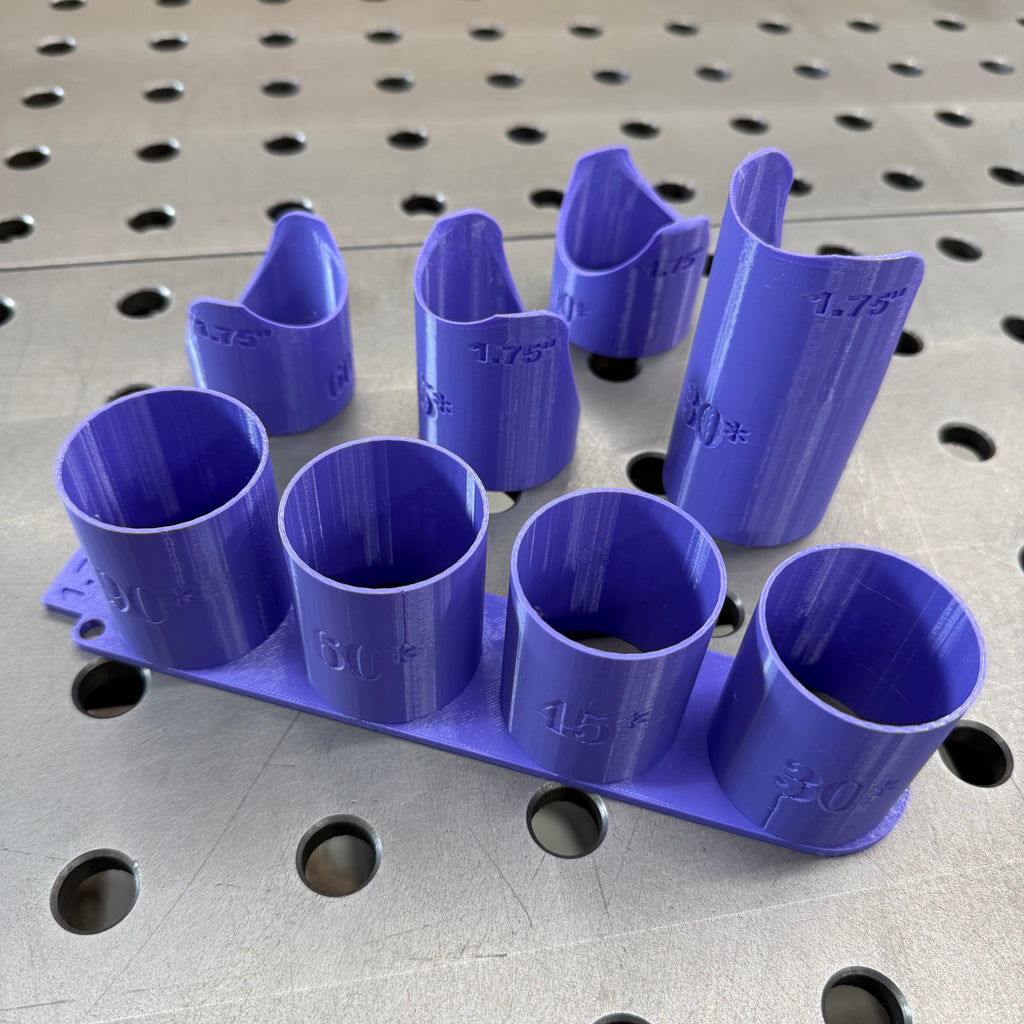 Single Size Tube Notching Templates