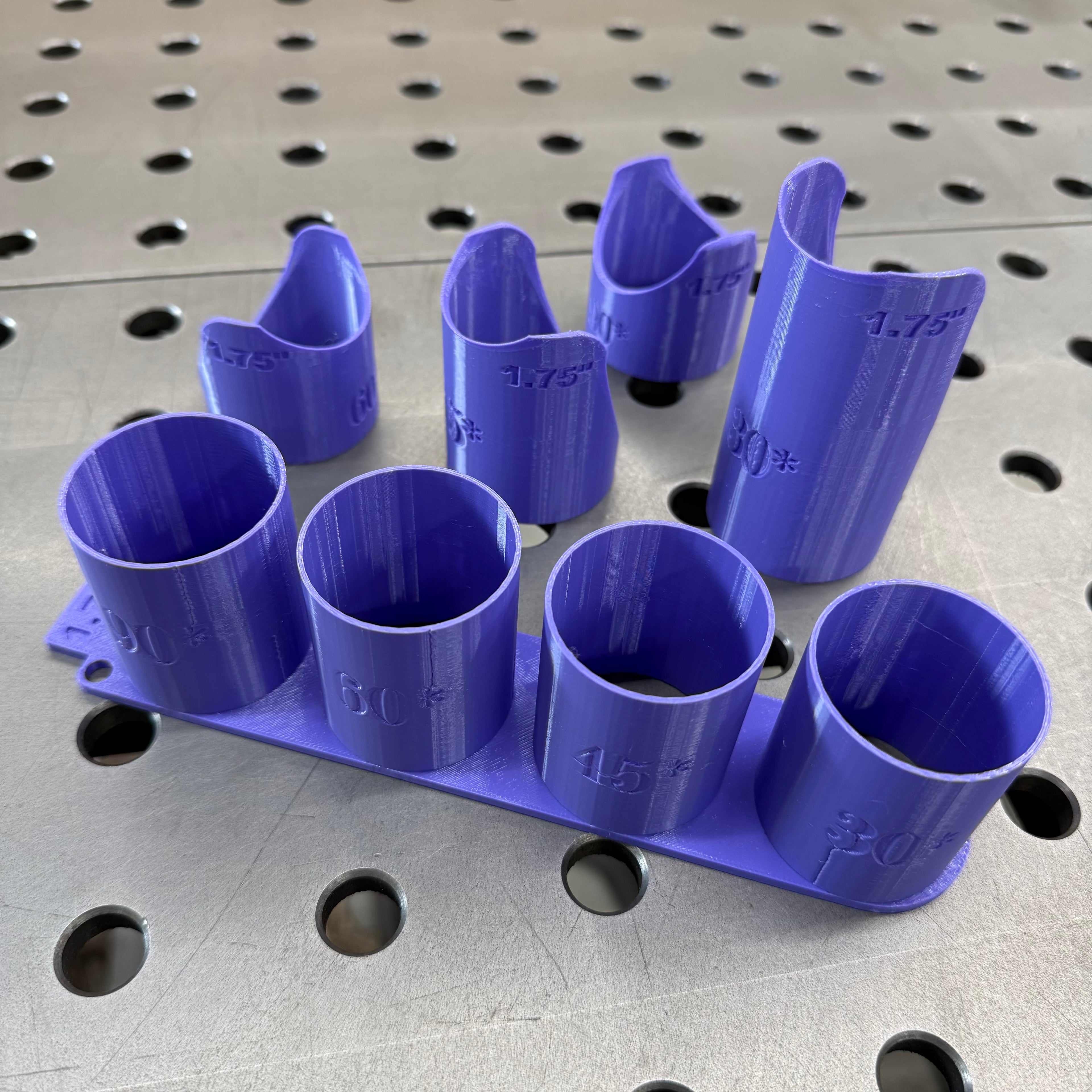 Single Size Tube Notching Templates