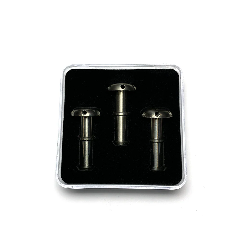 Silicone Purge Plug Shower Diffuser - Titanium Barb Outlet - 3 Piece (1 Box) - Tig Aesthetics by Ticon